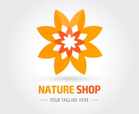 Abstract vector logo template for branding and flat designのイラスト素材