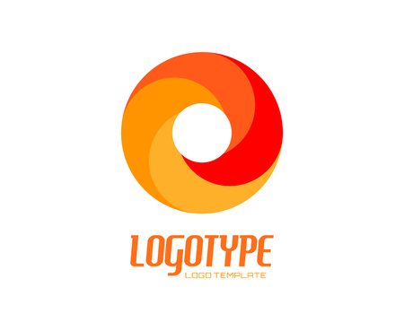 Abstract vector logo design elements. Arrows, labels, ribbons, symbols. Vector illustrationのイラスト素材
