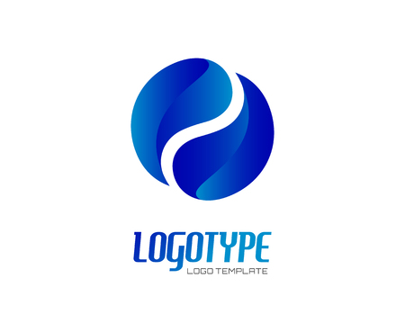 Abstract vector logo design elements. Arrows, labels, ribbons, symbols. Vector illustrationのイラスト素材
