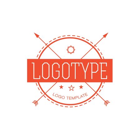 Vintage Hipster Design Element for Vector Logoのイラスト素材