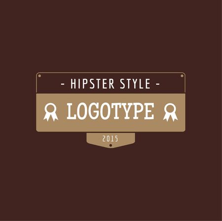 Vintage Hipster Design Element for Vector Logoのイラスト素材