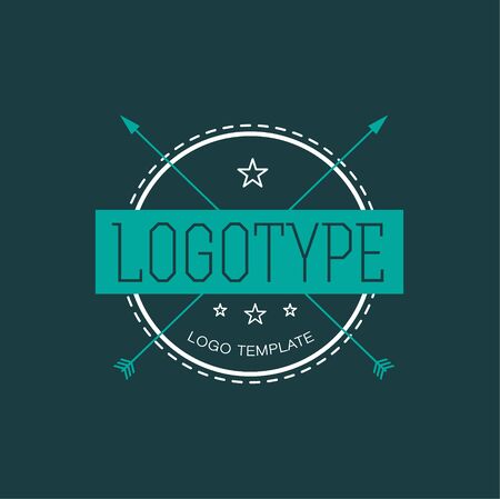 Vintage Hipster Design Element for Vector Logoのイラスト素材