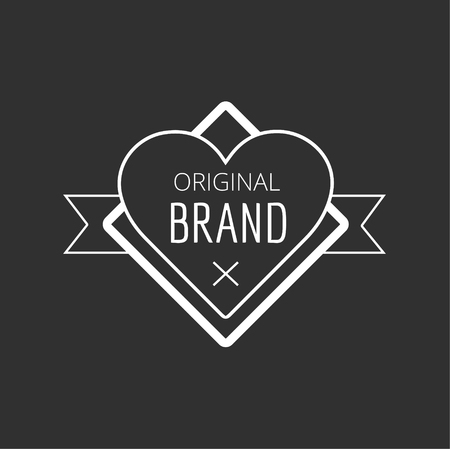 Vintage Hipster Design Element for Vector Logoのイラスト素材
