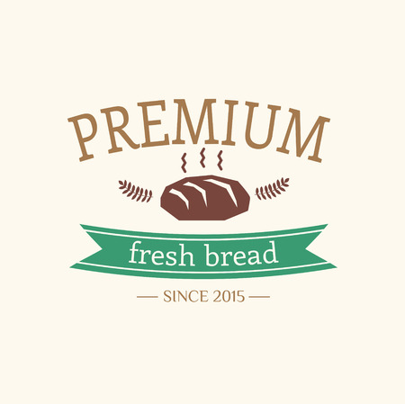 Abstract vector bread vintage logo element. Cakes, bread, bakery. Logo designのイラスト素材