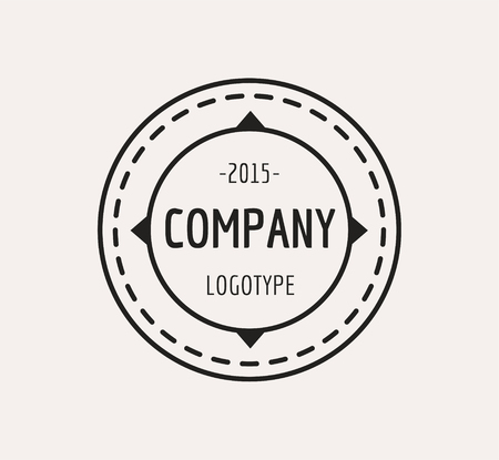 Abstract vector vintage logo design elements set. Arrows, labels, ribbons, symbols. Vector illustrationのイラスト素材