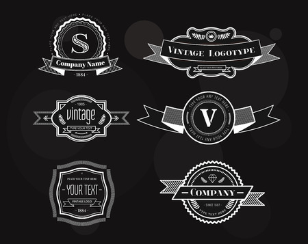 Hipster vector vintage  elements setのイラスト素材