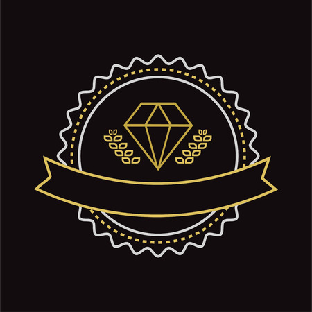 Vector vintage jewerly design element. Vintage retro style. Arrows, labels, ribbons, symbols. Editable vector illustration.のイラスト素材