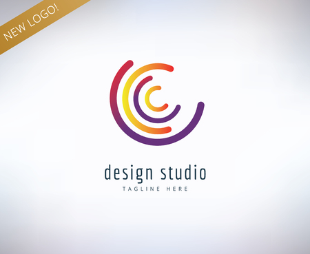 Abstract vector  element.  template, arrows, shape, text. Stock illustration for designのイラスト素材