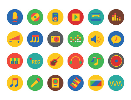 Music Icons Set. のイラスト素材