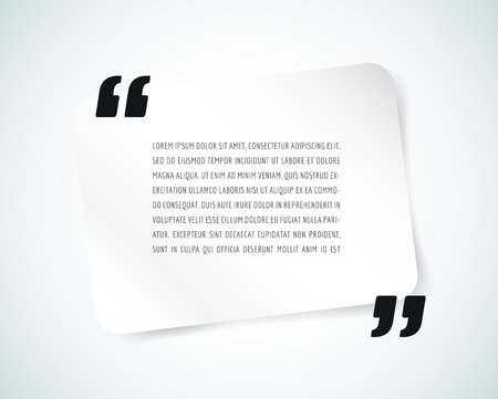 Quote text bubble. Commas, note, message and comment. の写真素材