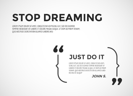 Inspirational quote. Motivation, inspiration, quote and note. のイラスト素材