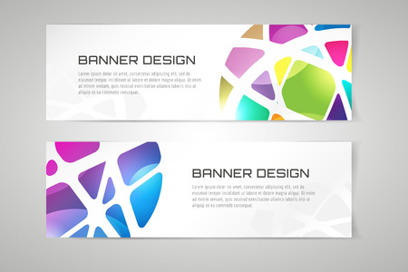 Vector banner infographic template. Processes presentation and information design, web structure, creative idea or paper, pattern, arrows, graph. Stock illustration. Design elementのイラスト素材