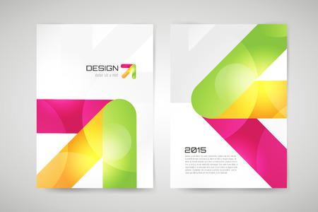 Vector globe brochure template. Abstract arrow design and creative magazine idea, blank, book cover or banner template, paper, journal. Stock illustrationのイラスト素材