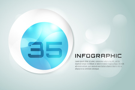 Vector banner infographic template. Processes presentation and information design, web structure, creative idea or paper, pattern, arrows, graph. Stock illustration. Design elementのイラスト素材