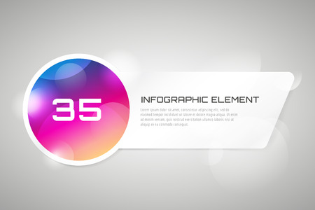 Vector banner infographic template. Processes presentation and information design, web structure, creative idea or paper, pattern, arrows, graph. Stock illustration. Design elementのイラスト素材