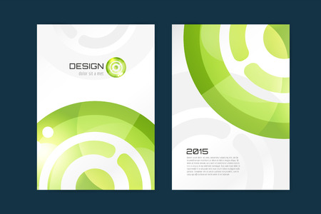 Vector brochure template. Abstract design and creative magazine idea, blank, book cover or banner template, paper, journal, arrow, globe. Stock illustrationのイラスト素材