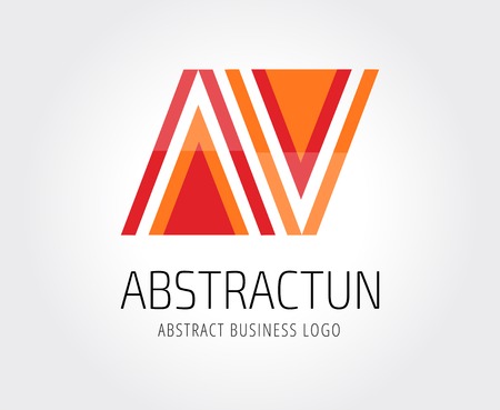 Vector arrow abstract logo template. Up, cursor icon, creative idea, arrowheads marker and dynamic or moving. Company identity. Stock illustrationの写真素材