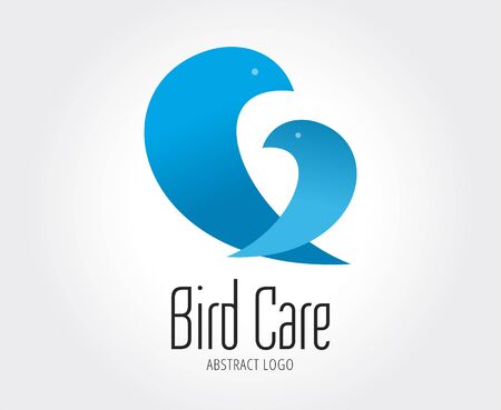 Abstract bird vector logo icon template. Spa, beauty, design, nature, creative, health, eco, fresh, clean, fire, flame, wings, bird fly, twirl, wave. Company logo icon. Logotype conceptの写真素材