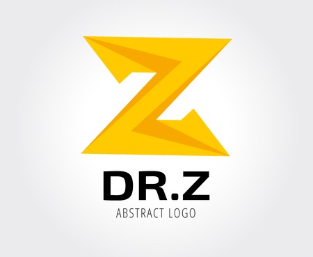 Abstract z character vector logo icon template. Z logo, web studio, design studio, round shape, logo icon, company logo, abstract logo, design element, creative idea. Logotype for brandingの写真素材