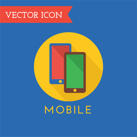 Mobile computer icon . Cell, mobile symbol, technology icon, computer tools. Tv icon, web or website. Monitor icon, monitor , cellular Communications and telecommunicationsの写真素材