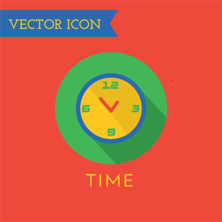 Clock  icon isolated. Watch object, time and office symbol. Time, Watch, Clock, Clock iconの写真素材