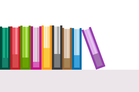 Books  icons set. Sale background.  Back to school background. Education, university, college symbol or knowledge, books stack, publish, page paper. Book icons isolated on whiteのイラスト素材