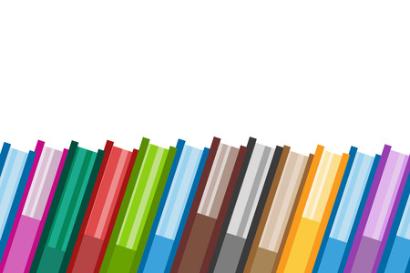 Books  icons set. Sale background.  Back to school background. Education, university, college symbol or knowledge, books stack, publish, page paper. Book icons isolated on whiteのイラスト素材