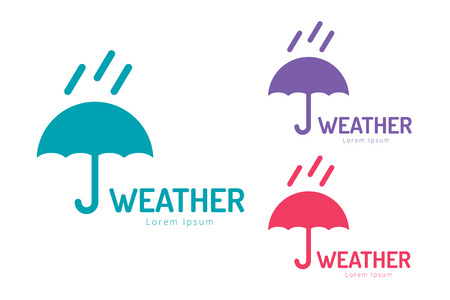 Vector umbrella . Umbrella icon, colored umbrella isolated, umbrella  set, umbrella and rain symbol, umbrella silhouette shape, umbrellas weather icon, umbrella interface elementのイラスト素材