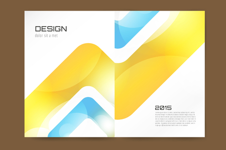 Abstract brochure or flyer design template. Book design, blank, print design, journal. Brochure vector. Brochure template. Flyer design. Flyer template. Brochure abstract design. Brochure backgroundのイラスト素材