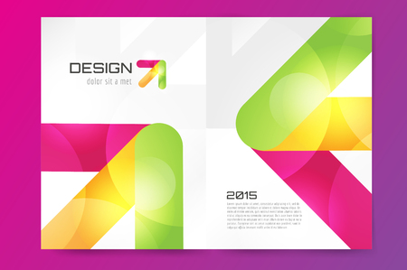 Abstract brochure or flyer design template. Book design, blank, print design, journal. Brochure vector. Brochure template. Flyer design. Flyer template. Brochure abstract design. Brochure backgroundのイラスト素材