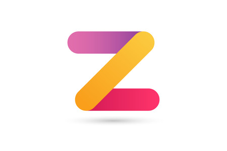 Abstract Z character vector logo icon template. Power z vector, z letter logo, web studio, design studio, round shape,z logo icon, company z logo, abstract logo, design element, creative idea. Companyのイラスト素材