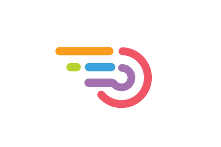 Fast line circle . のイラスト素材