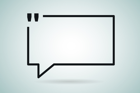 Quote bubble vector blank template. Quote bubble icon. Empty bubble template. Quote design, quoting box, text bubble sign, paper information quote template. Quote form. Bubble template set. White quote blank icon isolatedのイラスト素材