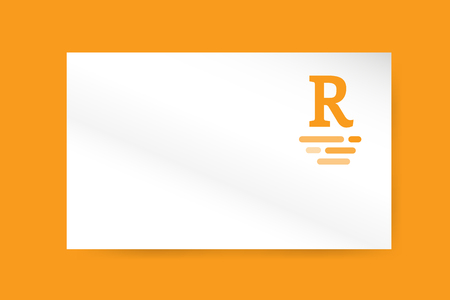 R letter icon vector business card. Royal icon vector template. Hotel icon. Kings symbol. Royal crests monogram. Kings Top hotel. Letter R icon. Royal hotel, Premium R brand boutique, Fashion R iconのイラスト素材