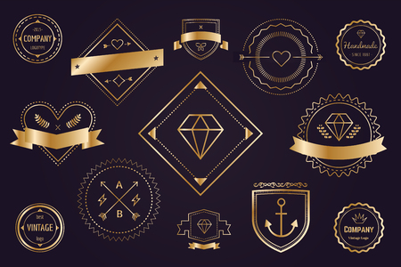 Massive logo set bundle. のイラスト素材