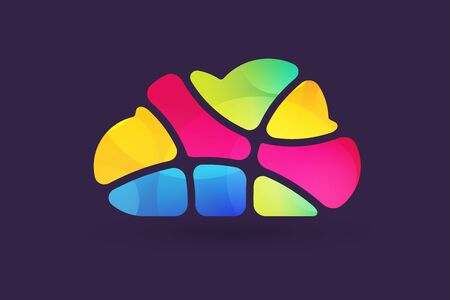 Abstract net cloud. のイラスト素材