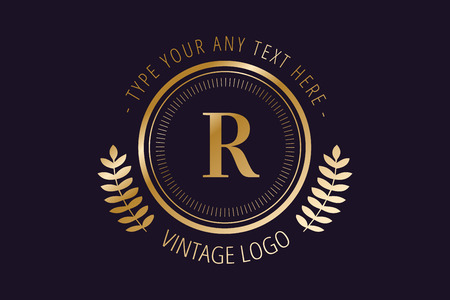 Royal logo vector template. のイラスト素材