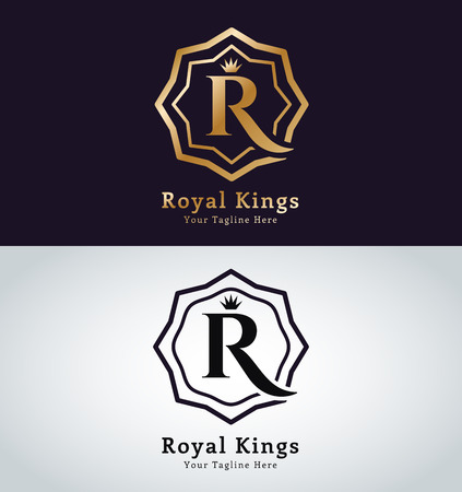 Kings symbol. Royal crests monogram. のイラスト素材
