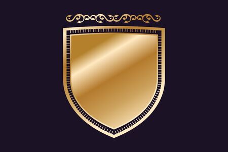 Vintage old style shield icon. のイラスト素材