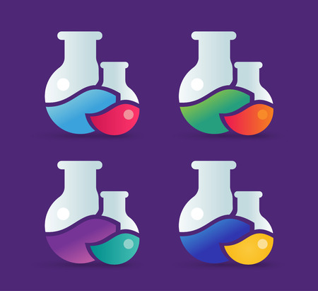Laboratory equipment vectorのイラスト素材