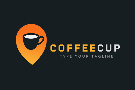 Vector coffee cup icon template.  のイラスト素材