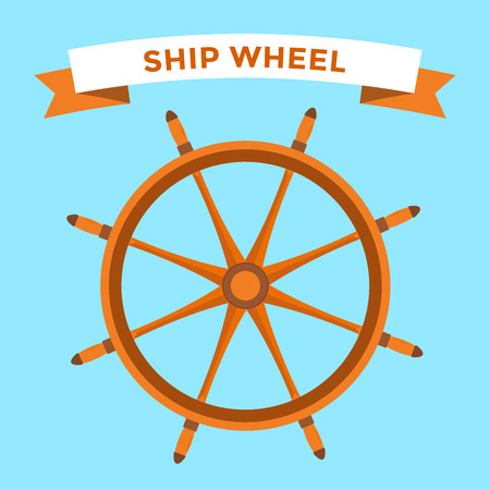 Vector rudder flat icons set. Rudder wheel illustration. Boat wheel control rudder vector icons set. Rudders, ships, se, wheel, round, control, yacht, cruise. Rudder icon. Wheel icons. Rudder and wheel isolatedのイラスト素材