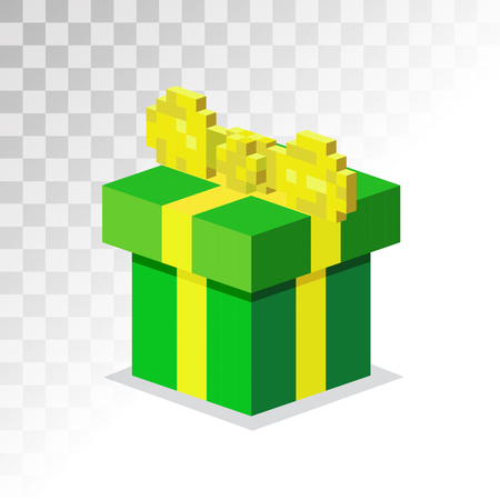 Colorful 3d gift boxes, bows and ribbons vector set. Gift boxes vector illustration. Vector Christmas gift box. Christmas box isolated on white. Christmas, birthday gift box set. Holiday gift box iconのイラスト素材