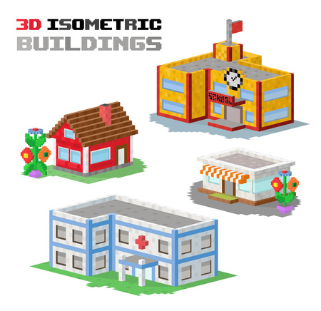 Buildings vector illustration. のイラスト素材