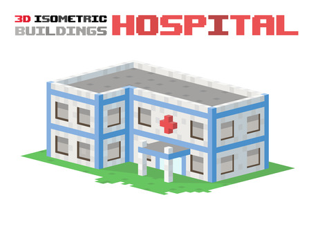 Hospital building vector illustration.のイラスト素材