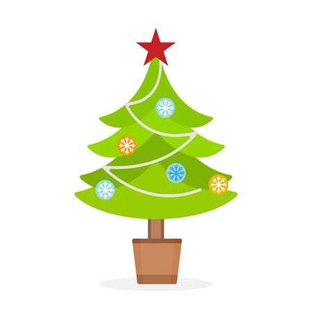 Christmas tree icons set. Christmas tree vector. のイラスト素材