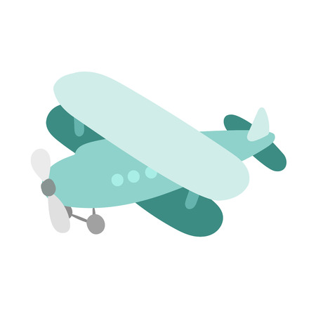 Air plane cartoon toy vector illustration. のイラスト素材