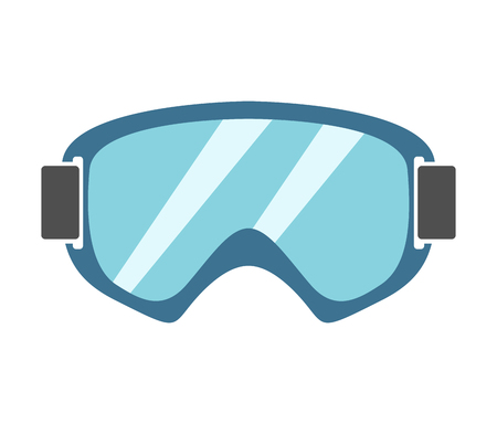 Snowboard sport glasses tools elements. のイラスト素材