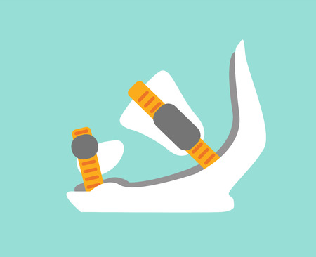 Snowboard sport  anchors boots elements. のイラスト素材