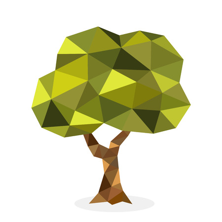 Stylized vector tree collection. のイラスト素材